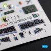 KELIK K72110 F-16 CJ (Block 50) interior 3D decals for Tamiya kit 1/72